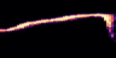 Syllable 1 spectrogram, 6–10 kHz