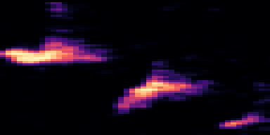 Syllable 1 spectrogram, 6–10 kHz