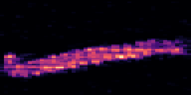 Syllable 1 spectrogram, 6–10 kHz